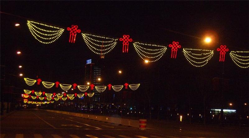 中国结灯光隧道